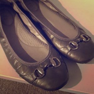Pewter Gray Me Too ballet flats
